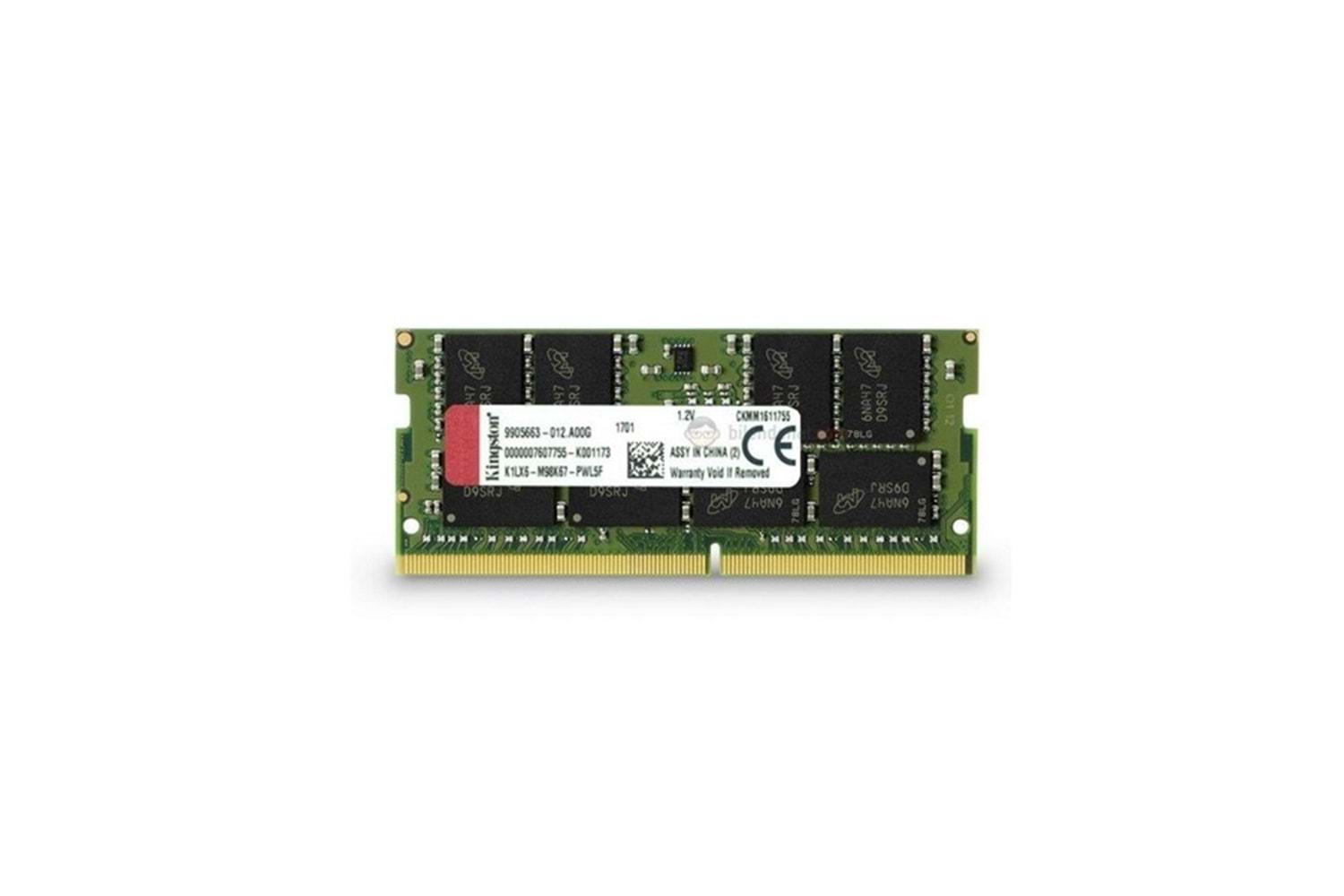 KINGSTON 16GB DDR4 2400MHZ CL17 NOTEBOOK RAM VALUE KCP424SD8/16