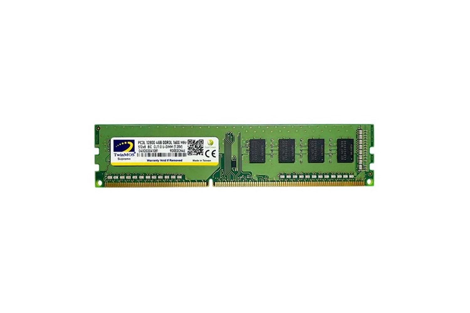 TWINMOS 4GB DDR3 1600MHz PC RAM VALUE MDD3L4GB1600D 1.35V