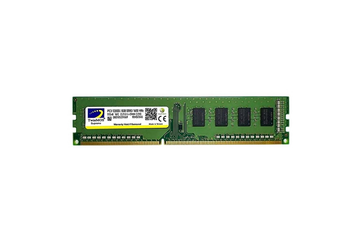 TWINMOS 8GB DDR3 1600Mhz PC RAM VALUE MDD38GB1600D 1.5V