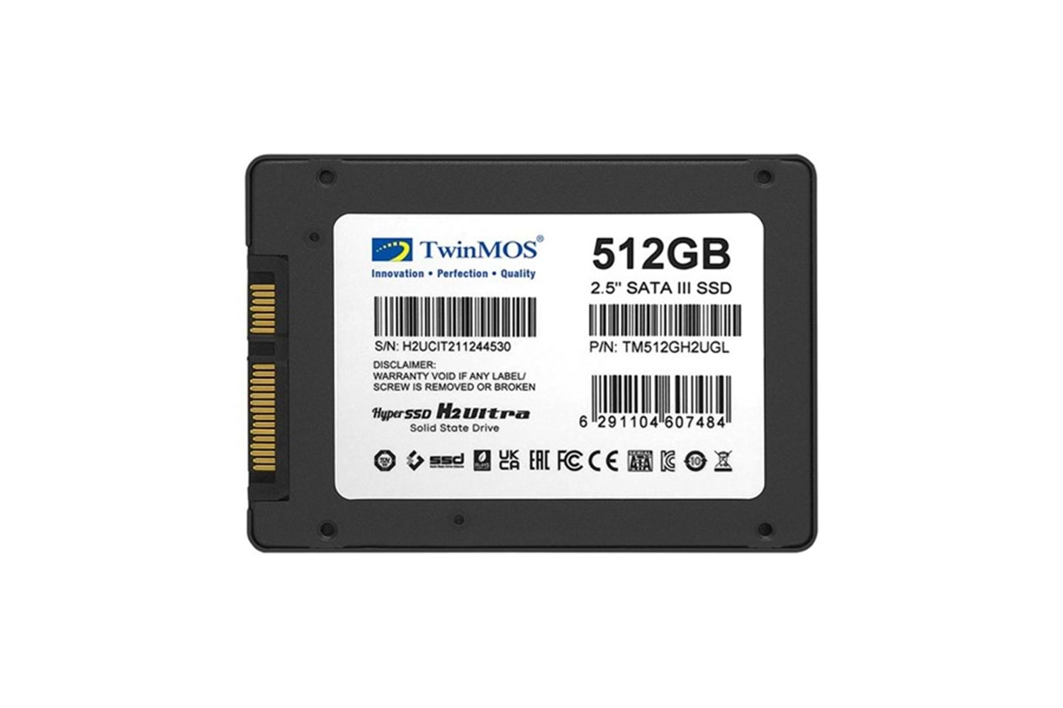 TWINMOS 512GB TM512GH2UGL 580-550MB/s SATA-3 SSD DİSK