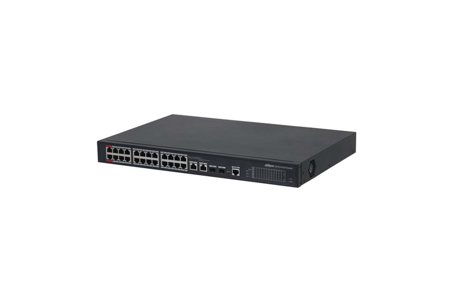 DAHUA 24port PFS4226-24ET-240-V3 10/100 2-SFP GIGABIT 240W FULL POE YÖNETİLEBİLİR SWITCH