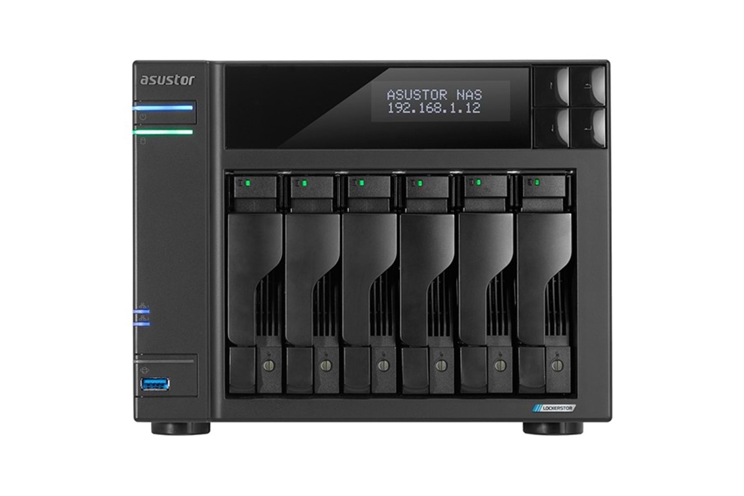 ASUSTOR AS6706T-8GB CELERON QC- 8GB RAM- 6-diskli Nas Server (Disksiz)