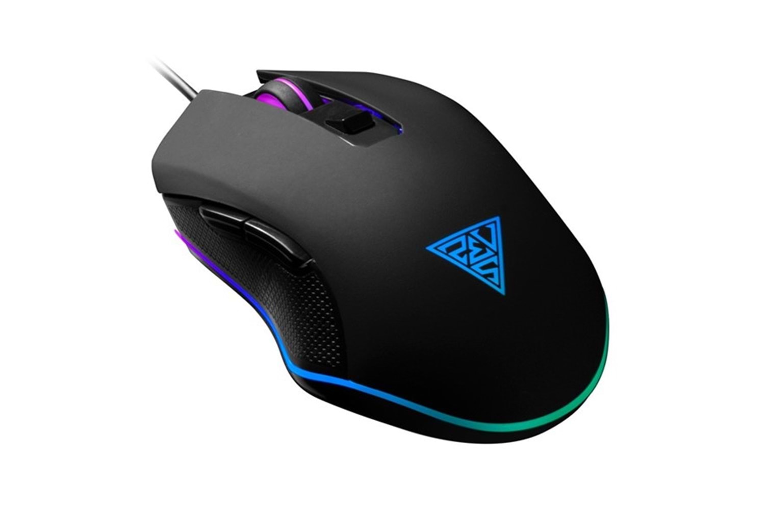 GAMDIAS AURA GS2, Çok Renkli Aydınlatma, USB Kablolu, 6 Tuşlu, Gaming Mouse, 3600DPI, Siyah	