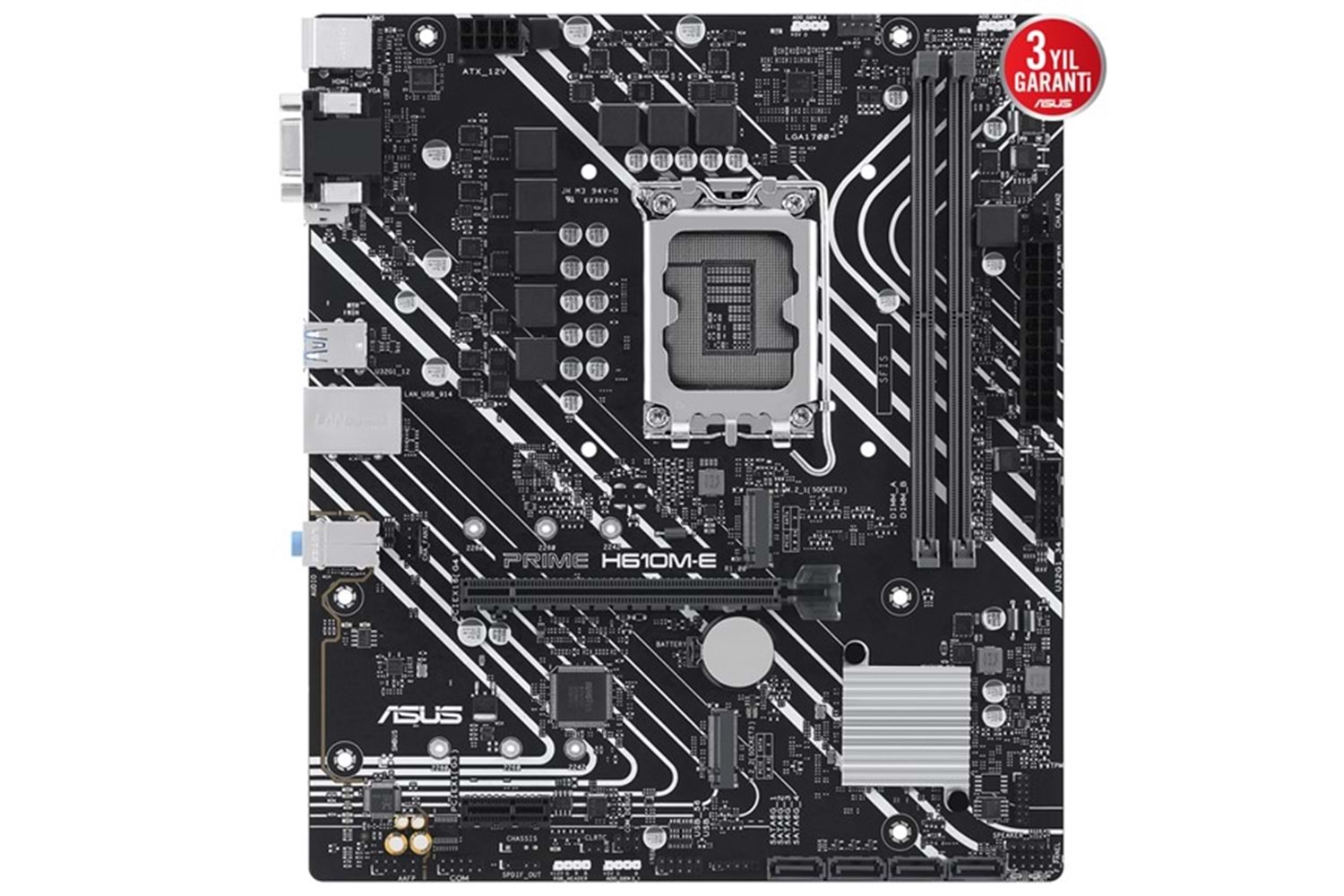 ASUS PRIME H610M-E-CSM DDR5 HDMI-DP PCIE 4.0 1700P MATX KURUMSAL ANAKART