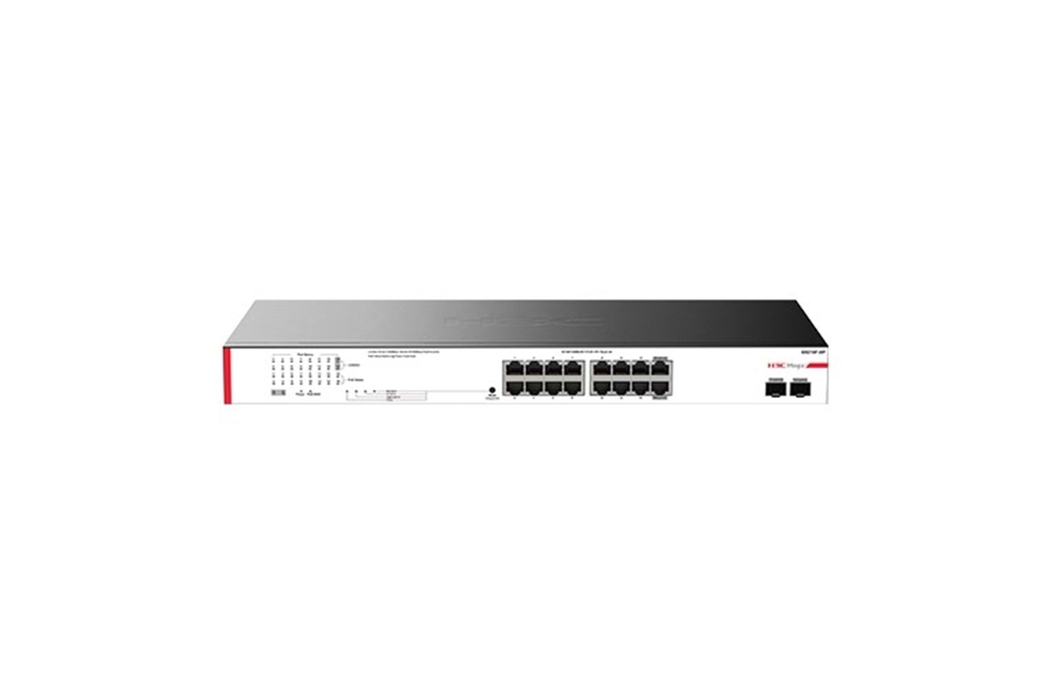 H3C 16port MAGIC 9801A5C3 BS218F-HP GIGABIT 2-SFP 225W Full PoE Yonetilemez Rack Mount Swıtch