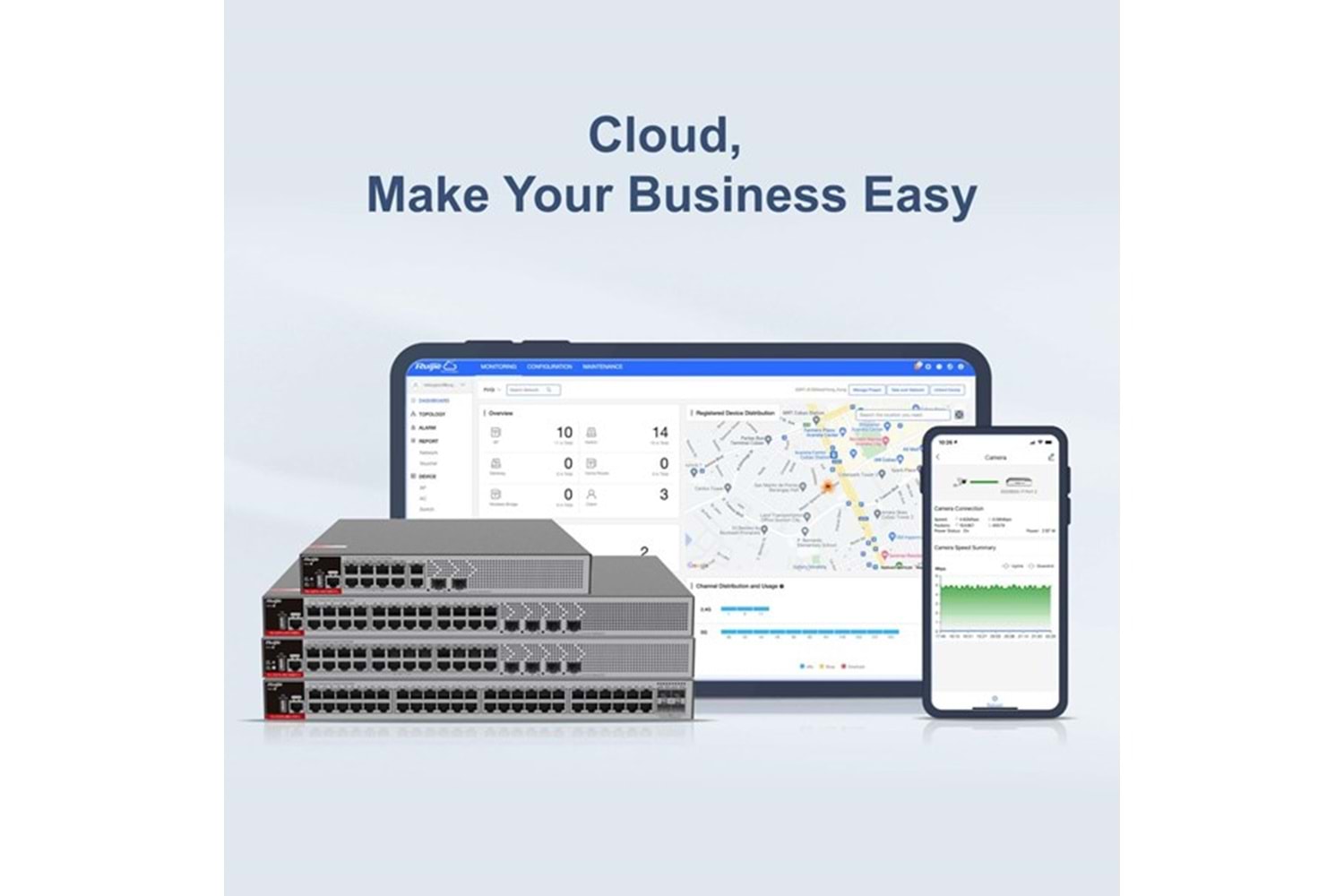 RUIJIE 24port RG-S2915-24GT4MS-L GIGABIT 2-GBE SFP/2.5-GBE SFP YÖNETİLEBİLİR SWITCH