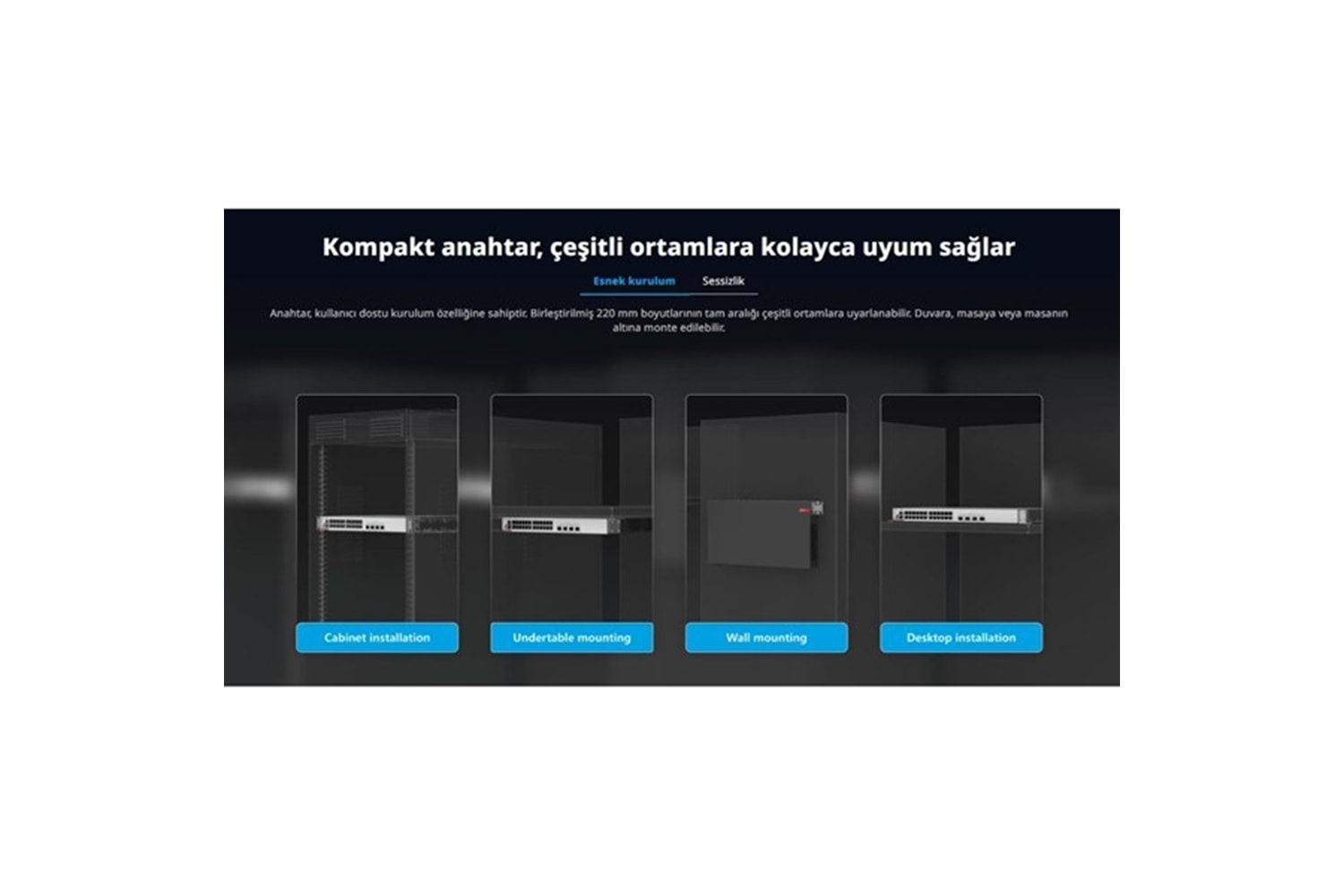 RUIJIE 8port RG-CS83-12GT4XS-P GIGABIT 4-10GBE SFP+ 370W LAYER3 YÖNETİLEBİLİR SWITCH