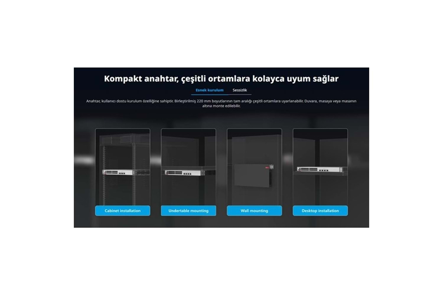 RUIJIE 48port RG-CS83-48GT4XS GIGABIT 4-SFP 10GBE YÖNETİLEBİLİR SWITCH