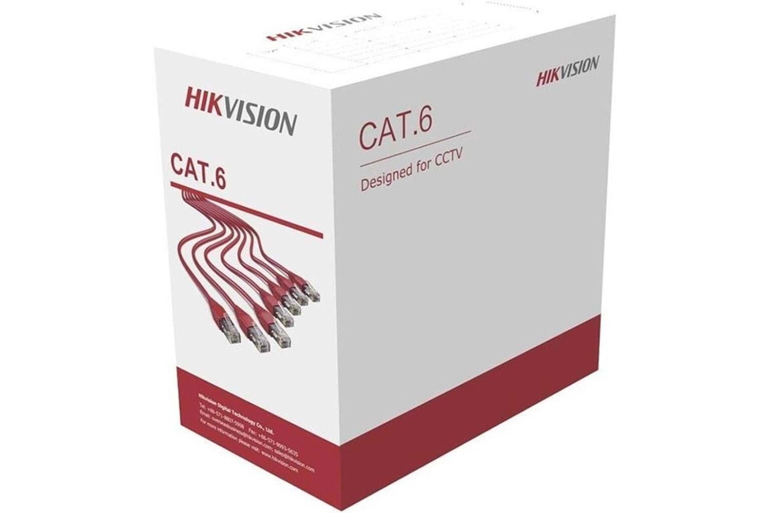 HIKVISION 305metre DS-1LN6OUSPE Utp Cat6 Outdoor Sıyah 23 Awg Kablo