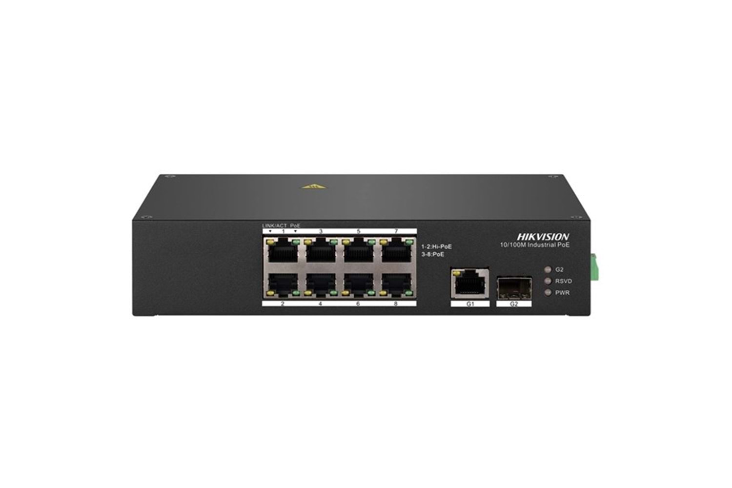 HIKVISION 8port FULL PoE DS-3T0310HP 10/100 1X SFP Yönetilemez Switch (Adaptör Yok)
