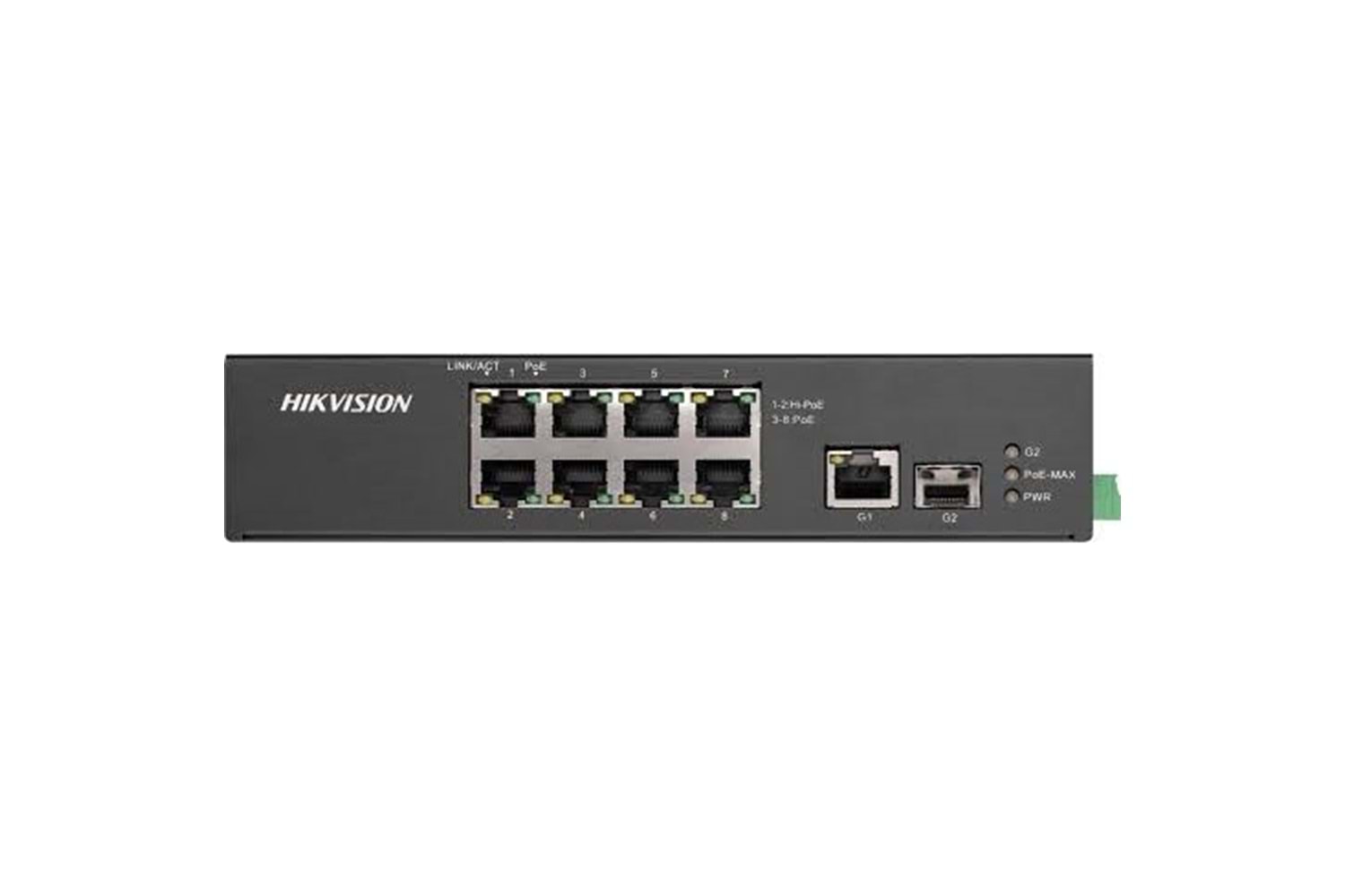 HIKVISION 8port FULL PoE DS-3T0310HP 10/100 1X SFP Yönetilemez Switch (Adaptör Yok)