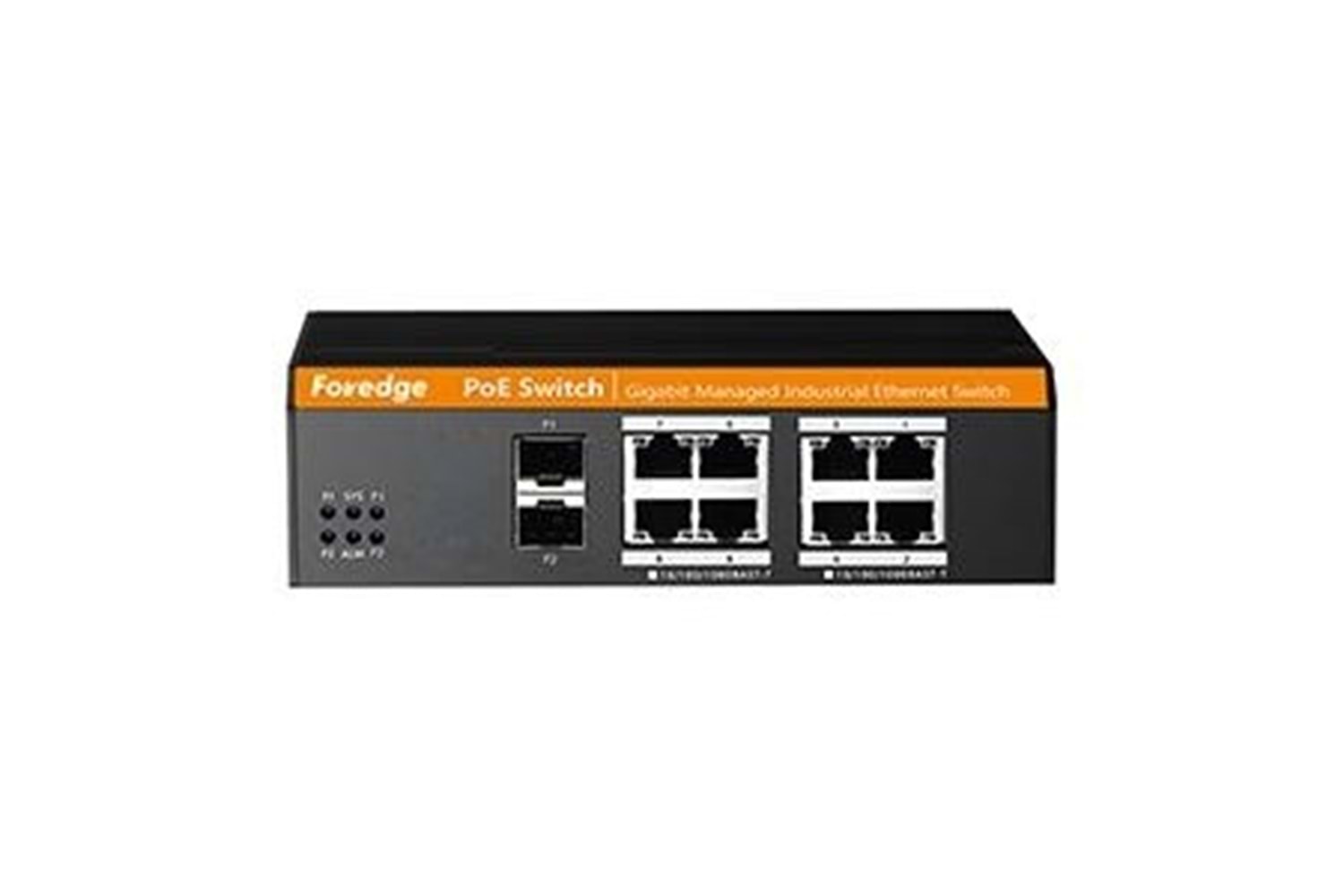 FOREDGE 8port POE LS1010GPS GIGABIT 2-SFP YÖNETİLEBİLİR ENDÜSTRİYEL SWITCH