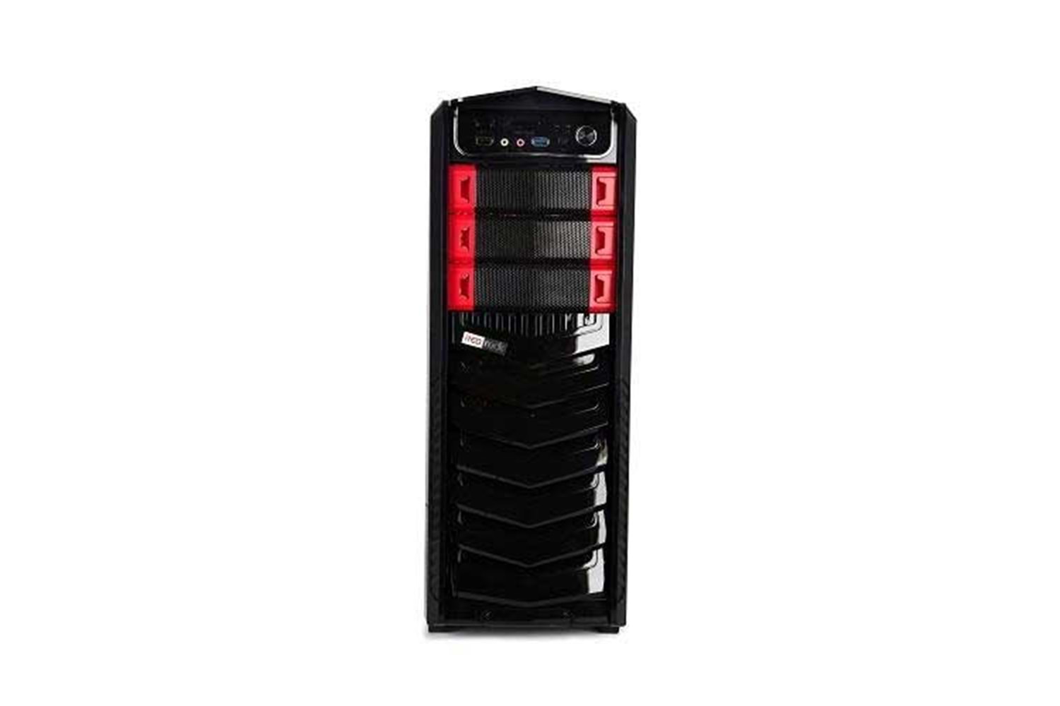 Redrock G901br Game Psu'suz 1X12cm Fan Mıdı Tower Pencereli 1Xusb2.0/1Xusb3.0 1Xaudıo Siyah Kırmızı Kasa