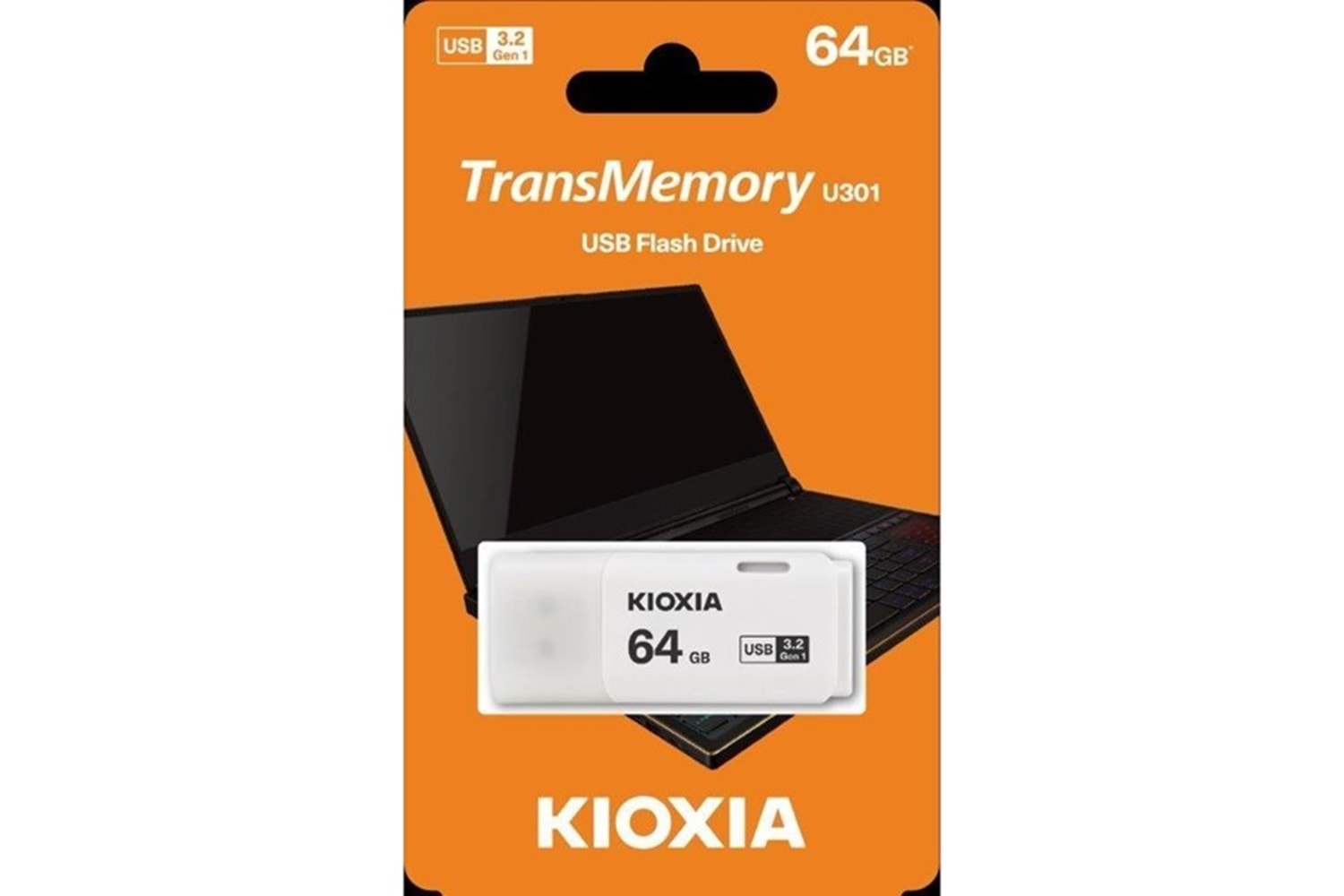 KIOXIA LU301W064GG4 U301 64GB USB 3.2 Beyaz USB Bellek