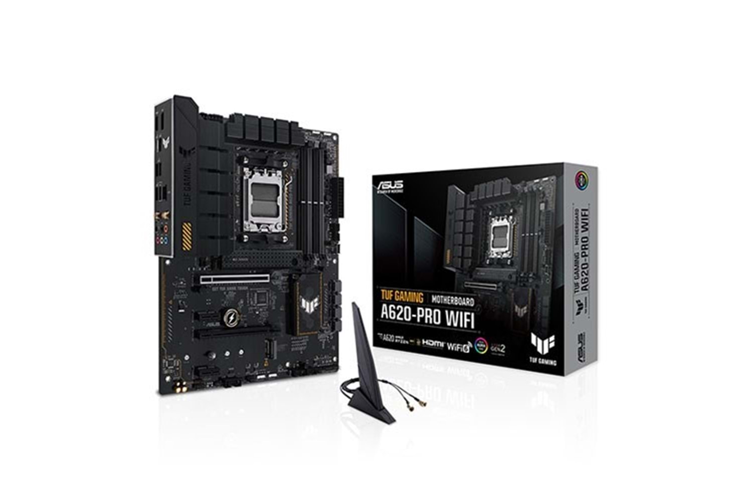 ASUS TUF GAMING A620-PRO WIFI-6 DDR5 HDMI-DP PCIE 4.0 AM5 ATX