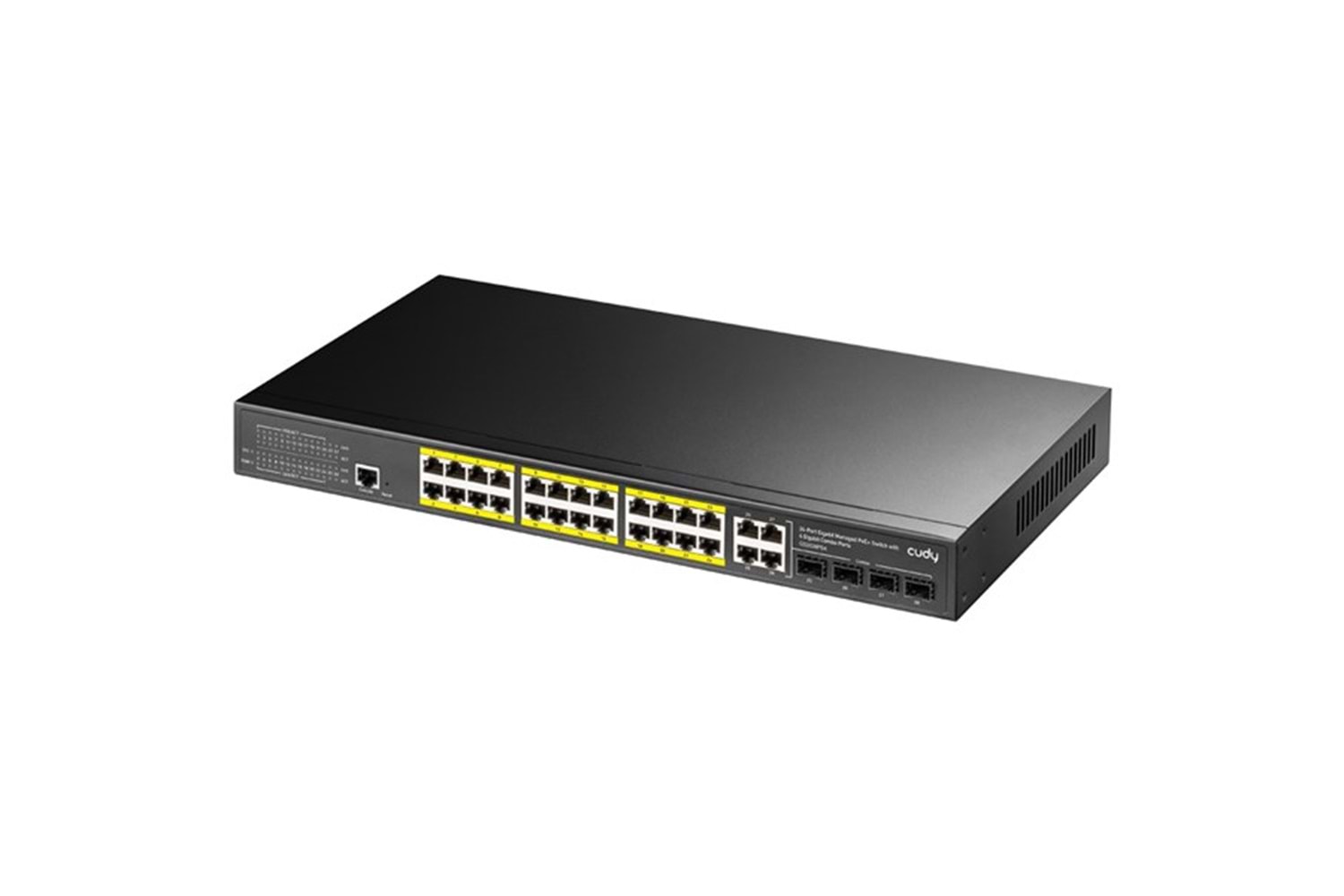 CUDY 24port 300w FULL PoE GS2028PS4-300W GIGABIT 4X SFP Yönetilebilir Switch