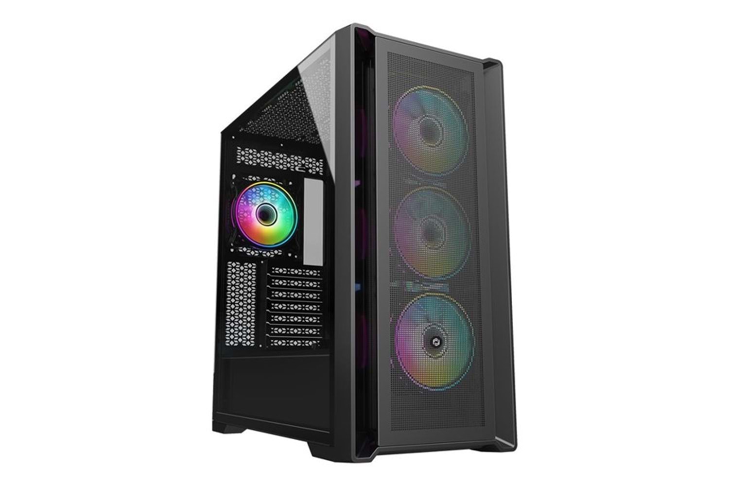 FRISBY 850W 80+ FC-9445G 4-RGB FANLI GAMING MID-TOWER PC KASASI