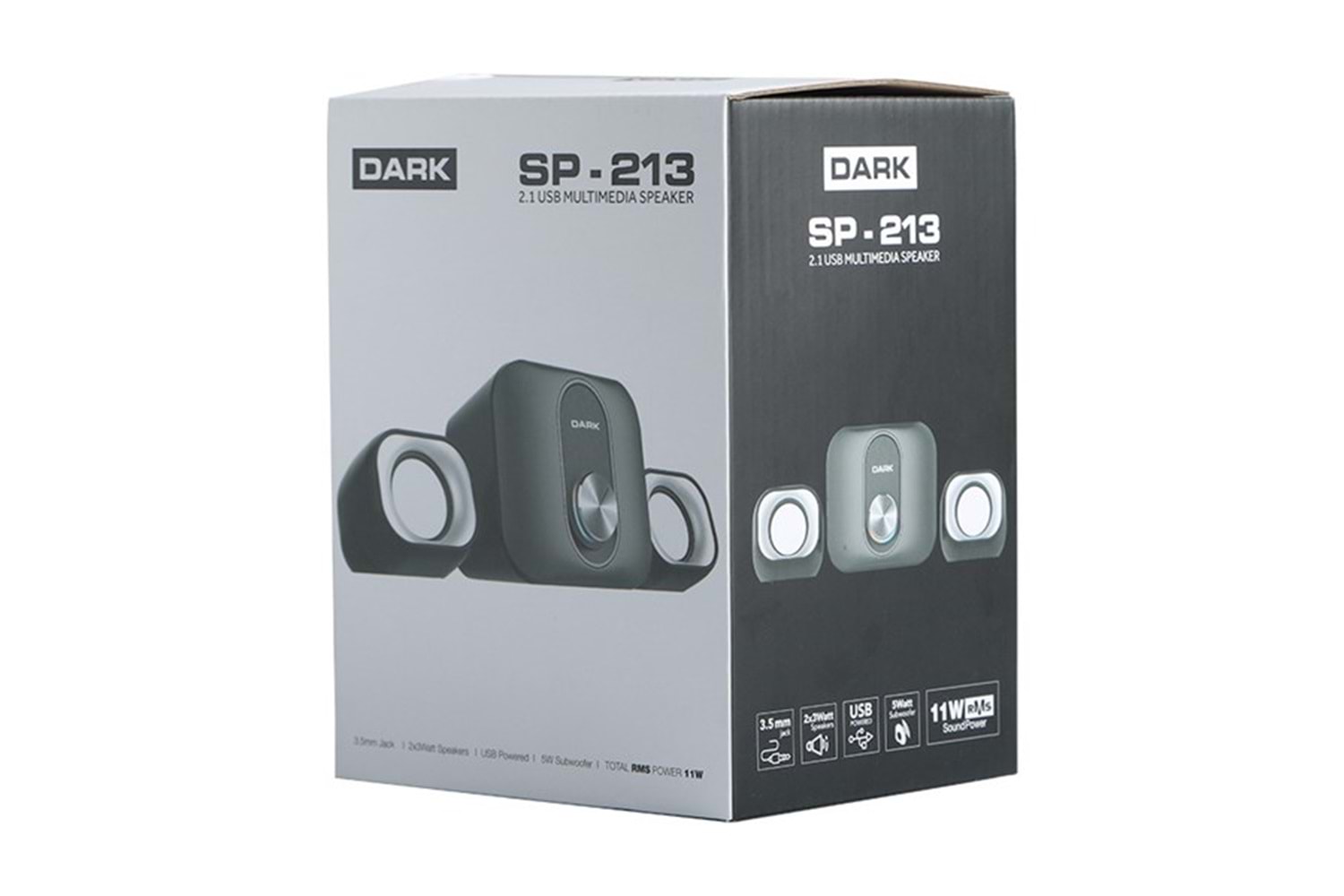 DARK SP-213 2+1 11W Siyah Multimedya Hoparlör