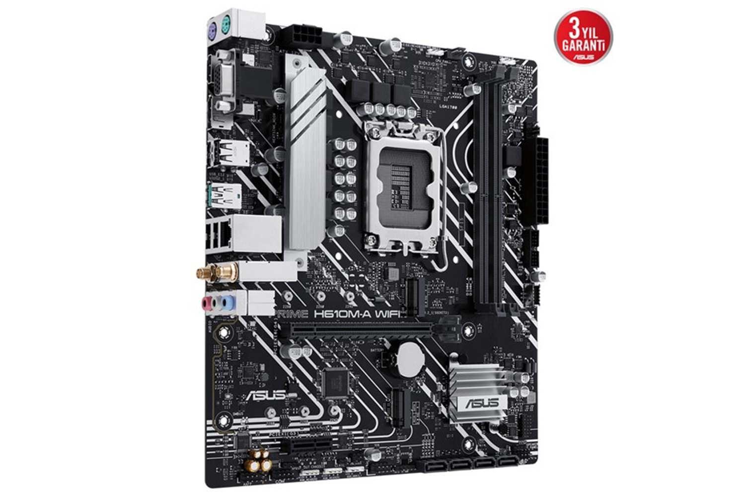 ASUS PRIME H610M-A WIFI DDR5 HDMI DP PCIe 16X v4.0 1700p mATX	