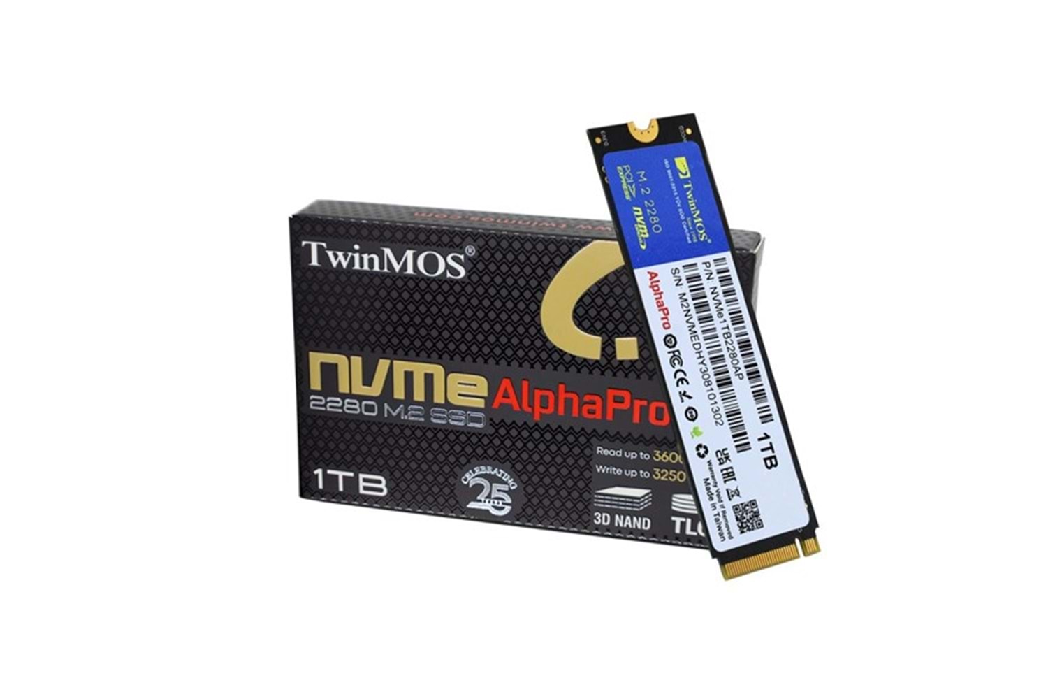 TWINMOS 1TB NV1TBG42280 7500- 6800MB/s M2 PCIe NVMe Gen4 Disk 