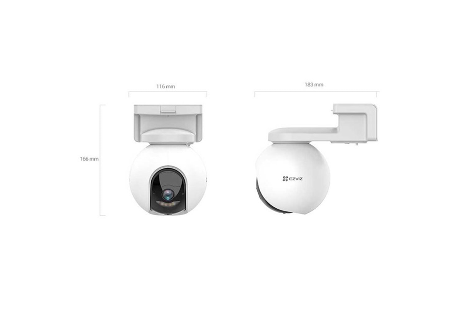 EZVIZ 4MP CS-HB8 4MM WiFi Bataryalı Hareketli IP Kamera