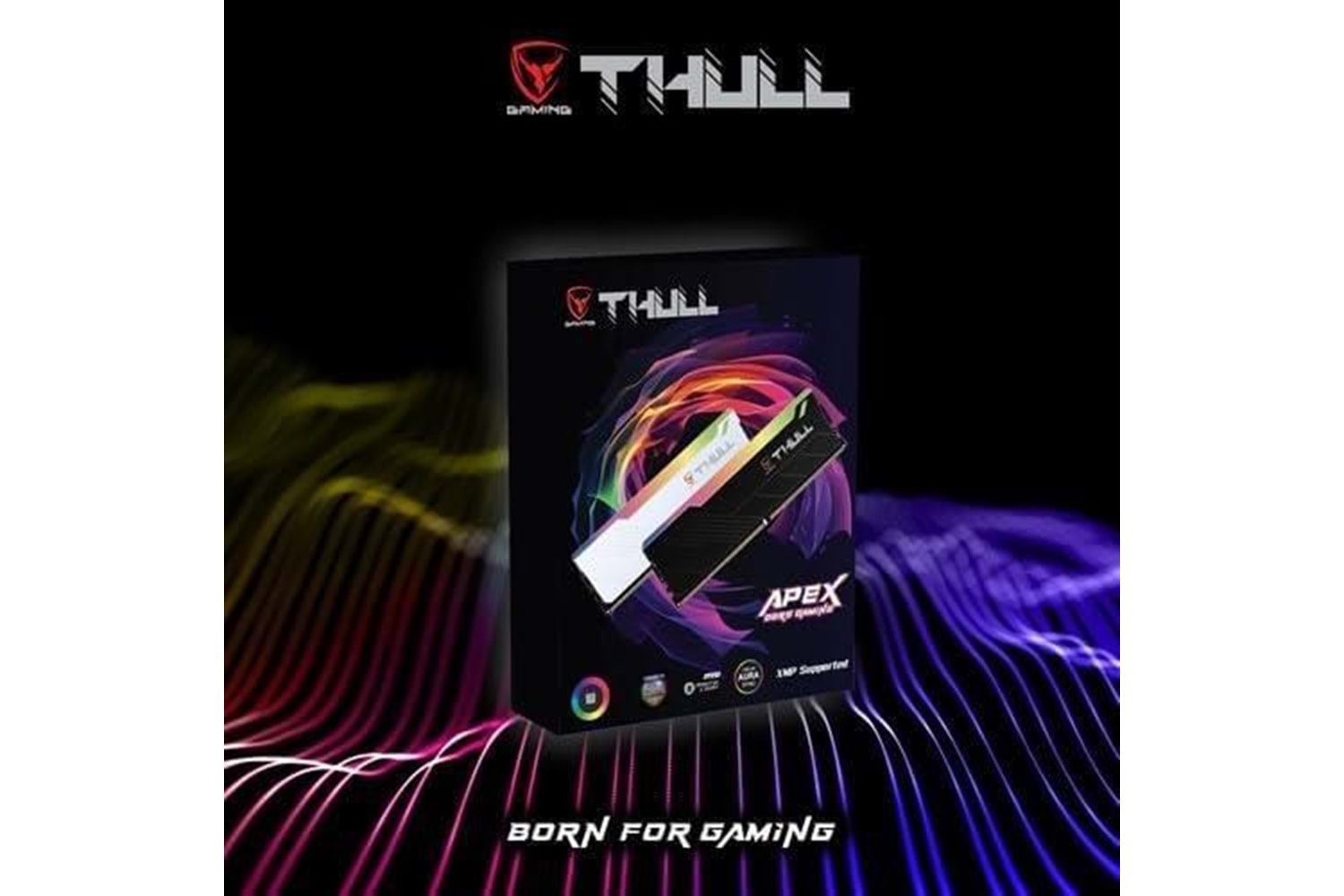 THULL 64GB (2X 32GB) DDR5 6000MHZ RGB DUAL KIT PC RAM APEX THL-PCAPX4800D5-64G-B BEYAZ