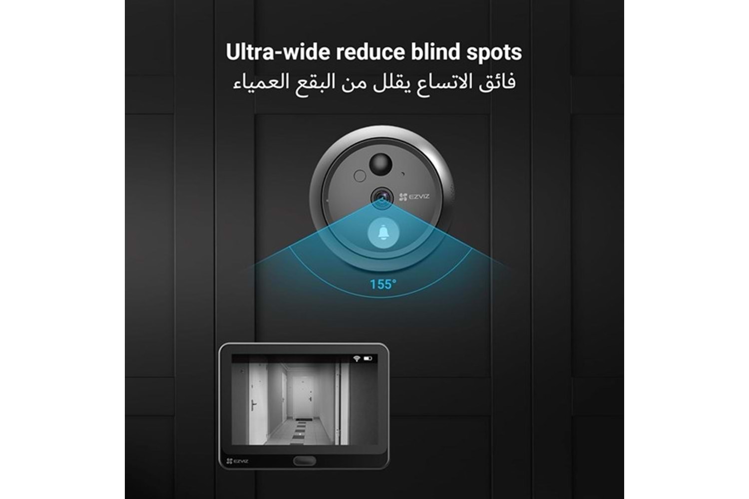 EZVIZ CS-HP4 (2WPFBS) Wi-Fi Akıllı Kapı Ev Görüntülü Kapı Diafonu