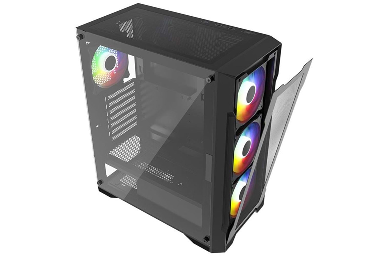 POWERBOOST 650W 80+ BRONZE PB-PS6849B Gaming Mid-Tower PC Kasası