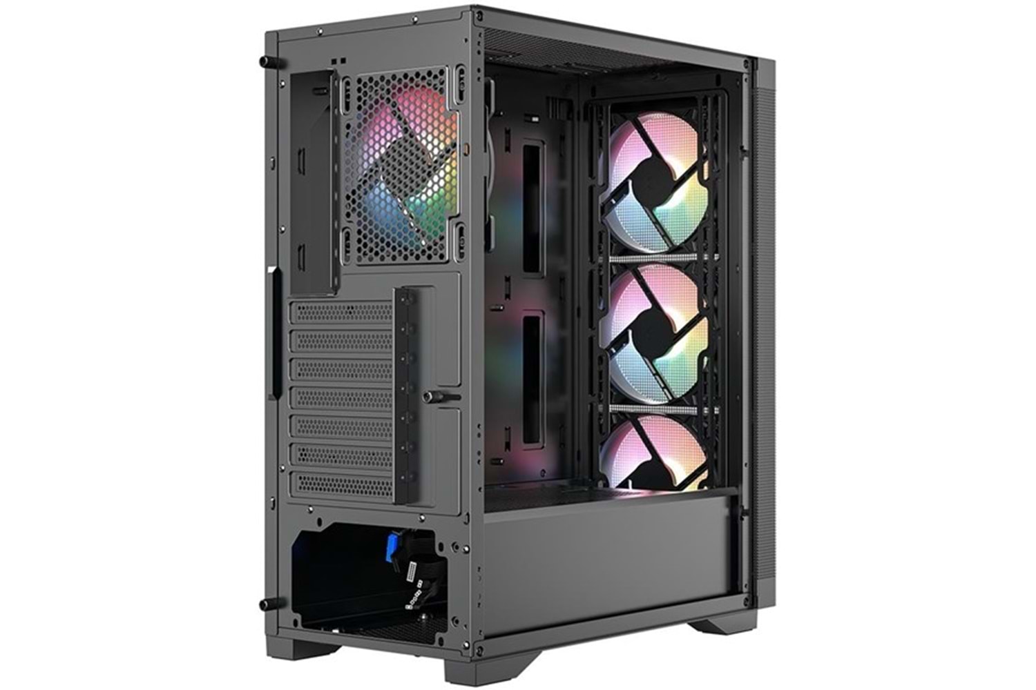 FRISBY 600W 80+ FC-9480G GAMING MID-TOWER PC KASASI