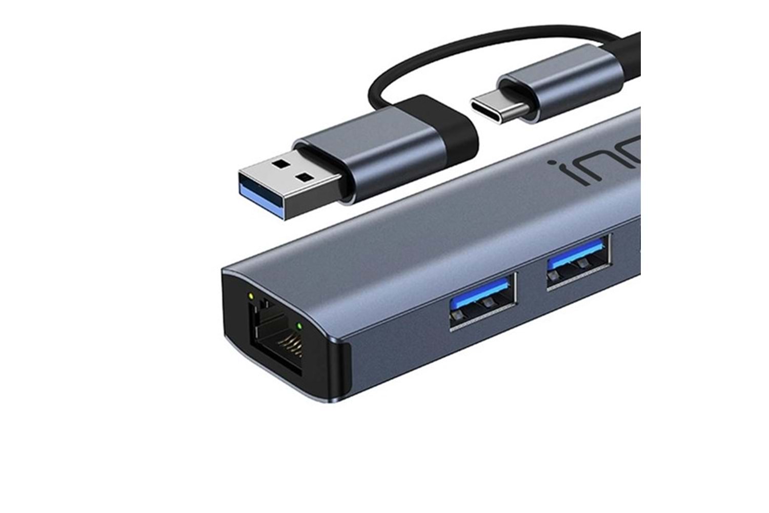 INCA IUTP-5T Gigabit USB Çoklayıcı USB 3.0,TYPEC Ethernet