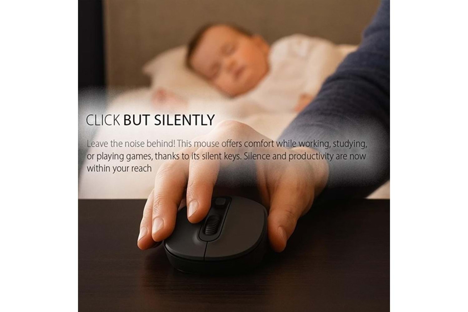 INCA IWM-288T Bluetooth & 2.4G Kablosuz siyah Ergonomic Design Silent 