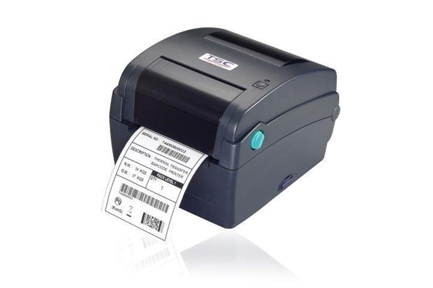TSC TTP 244CE Thermal + Thermal Transfer Seri + Usb + Ethernet 102 mm/sn 203 dpi Barkod Yazıcı
