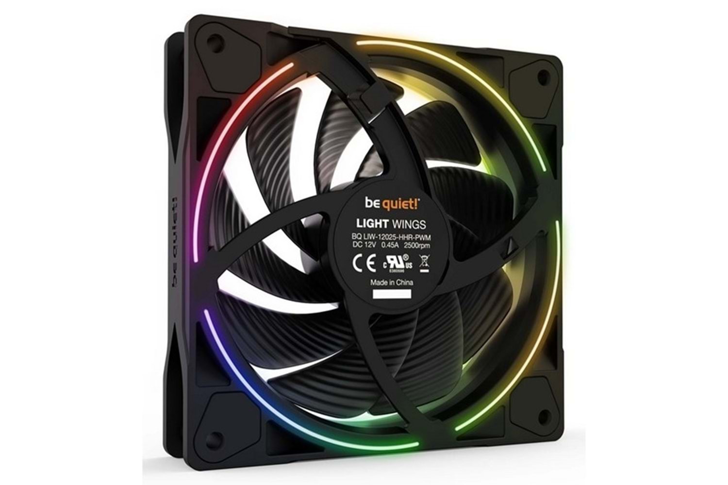 Be Quiet! Light Wings 120Mm Pwm Premium Argb Kasa Fanı, 4 Pin - BL073