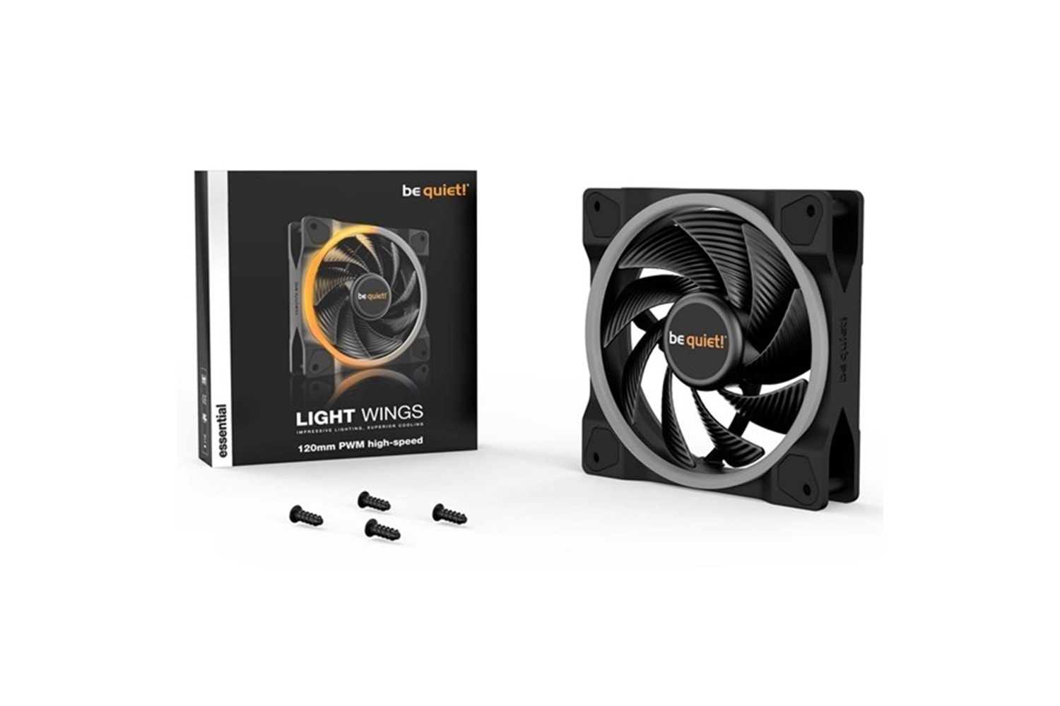 Be Quiet! Light Wings 120Mm Pwm Premium Argb Kasa Fanı, 4 Pin - BL073