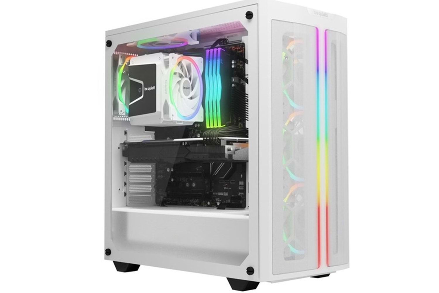 Be Quiet! Light Wings White 140Mm Pwm Premium Argb Kasa Fanı 4-Pin 3-lü Paket - BL103