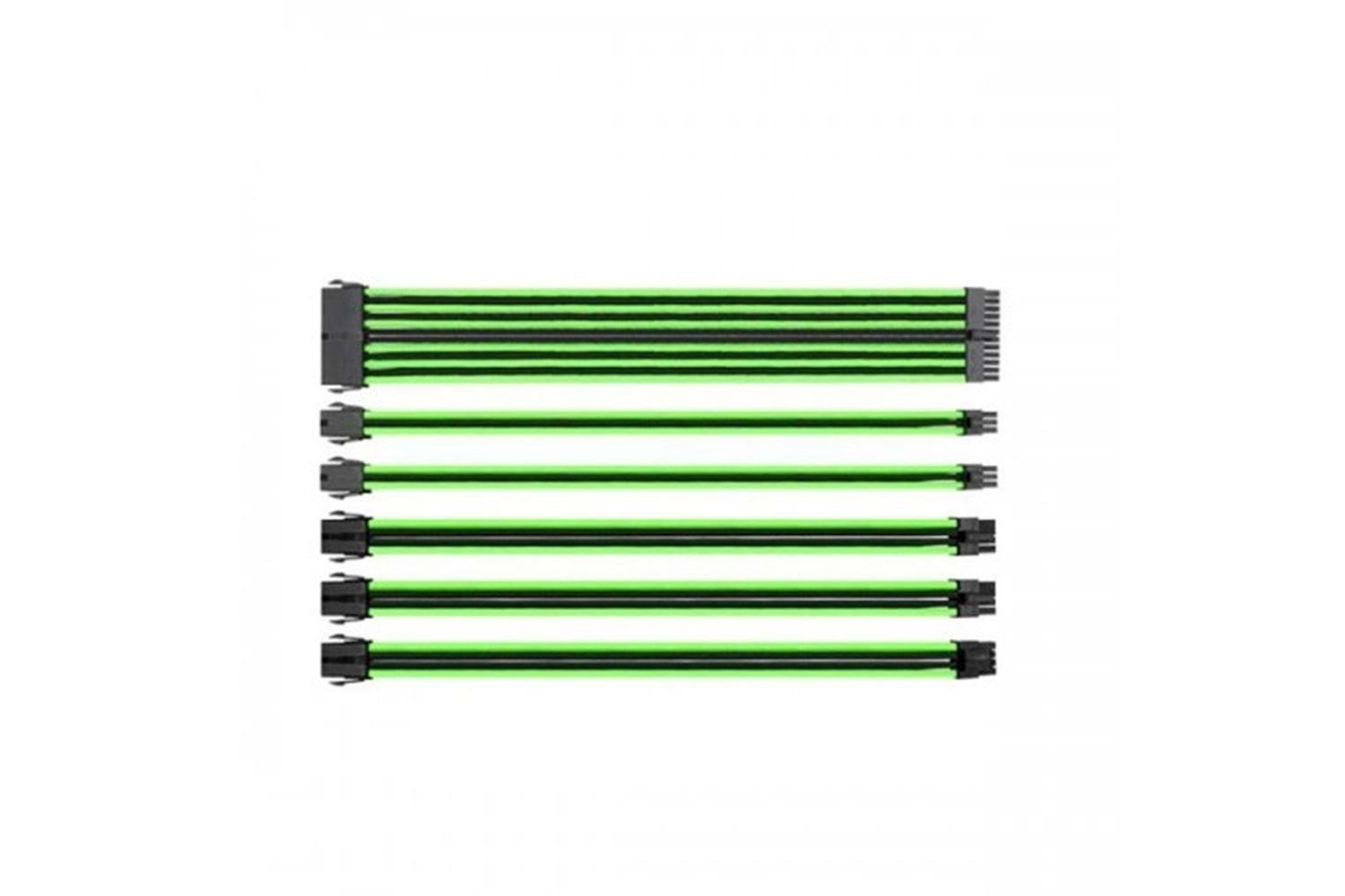Thermaltake TtMod Yeşil/Siyah Power Supply Sleeved Kablo Seti (16 AWG)