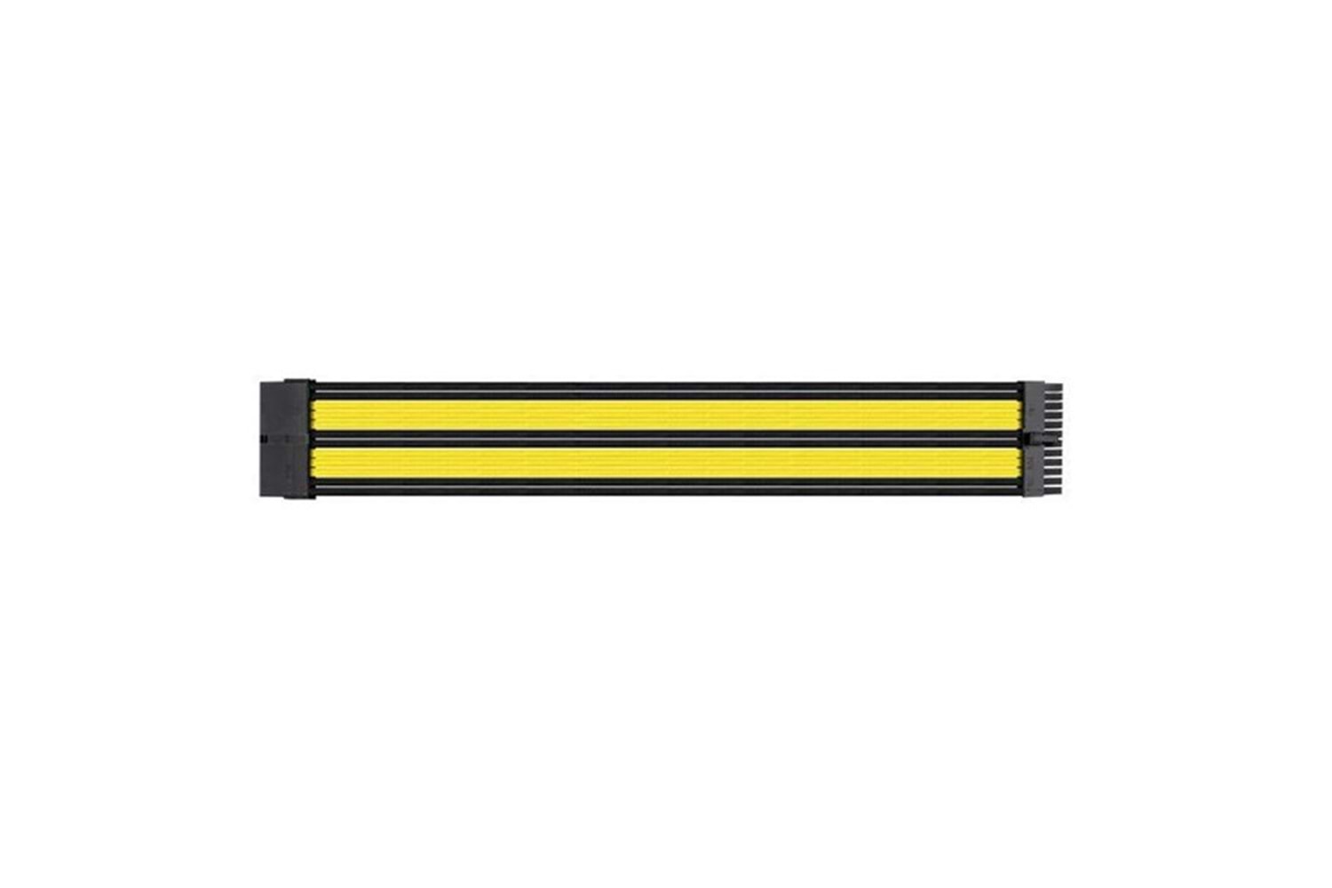 Thermaltake AC-047-CN1NAN-A1 TtMod Sarı/Siyah Power Supply Sleeved Kablo Seti (16 AWG)