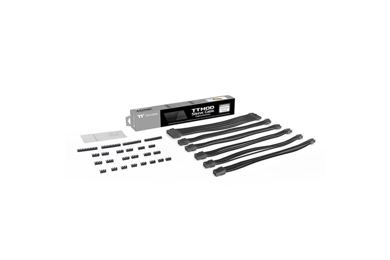 Thermaltake AC-052-CN1NAN-A3 TtMod Black Power Supply Sleeved Kablo Seti (16 AWG)