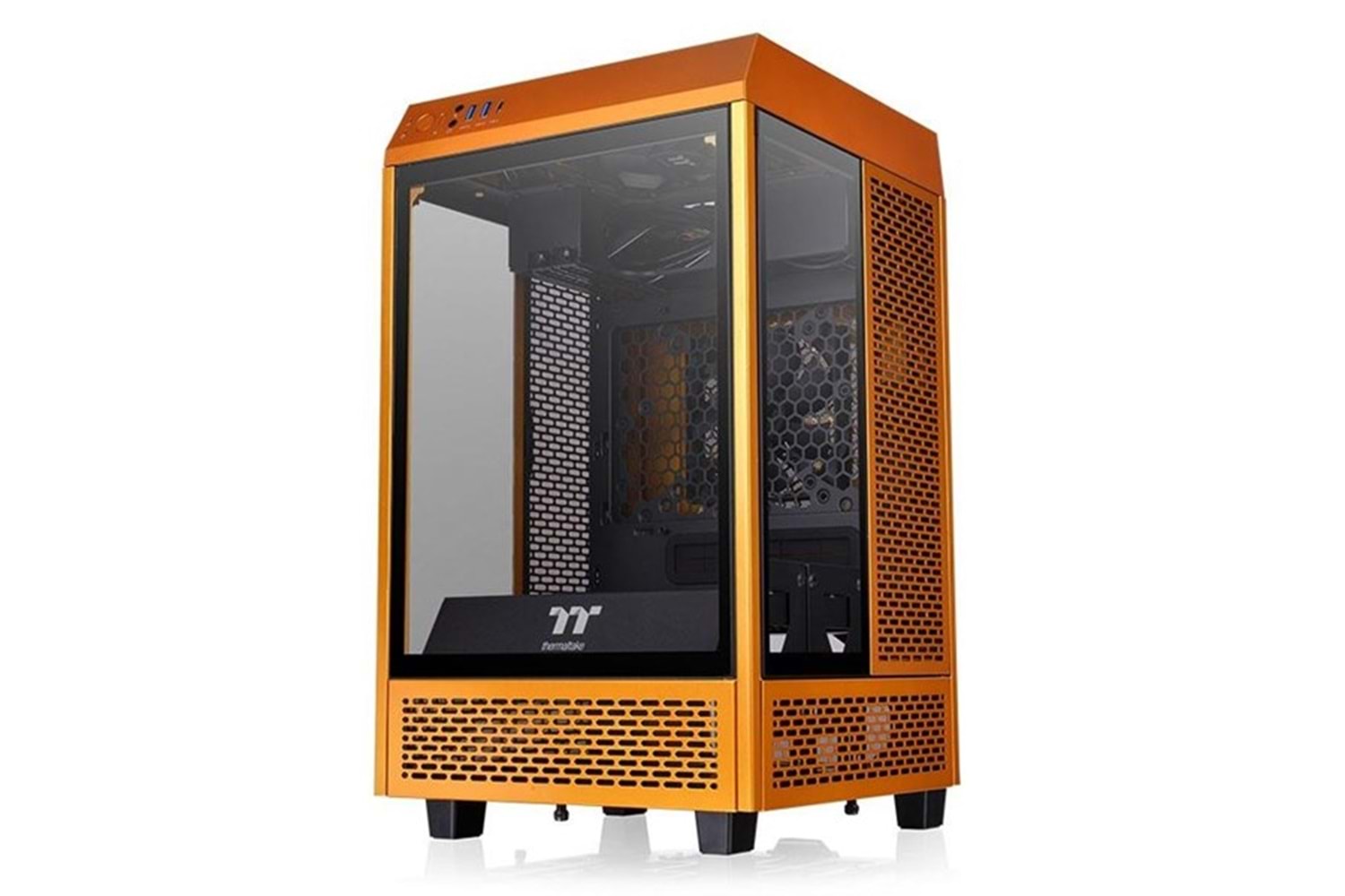 THERMALTAKE THE TOWER 100 CA-1R3-00SBWN-00 GAMING MINI ITX PC KASASI GOLD