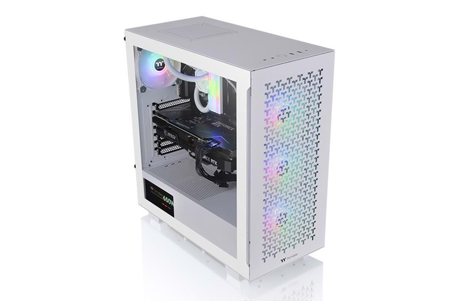 THERMALTAKE AIR SNOW V350 TG CA-1S3-00M6WN-03 GAMING MID-TOWER PC KASASI BEYAZ