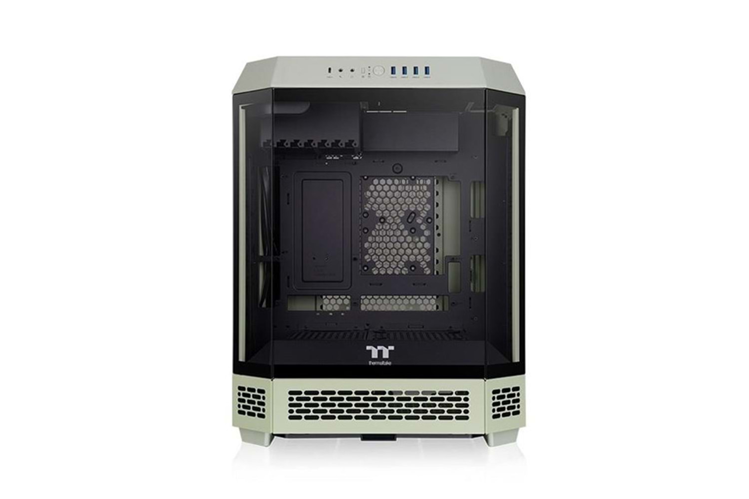 THERMALTAKE THE TOWER 600 TG CA-1Z1-00MEWN-00 GAMING MID-TOWER PC KASASI YEŞİL