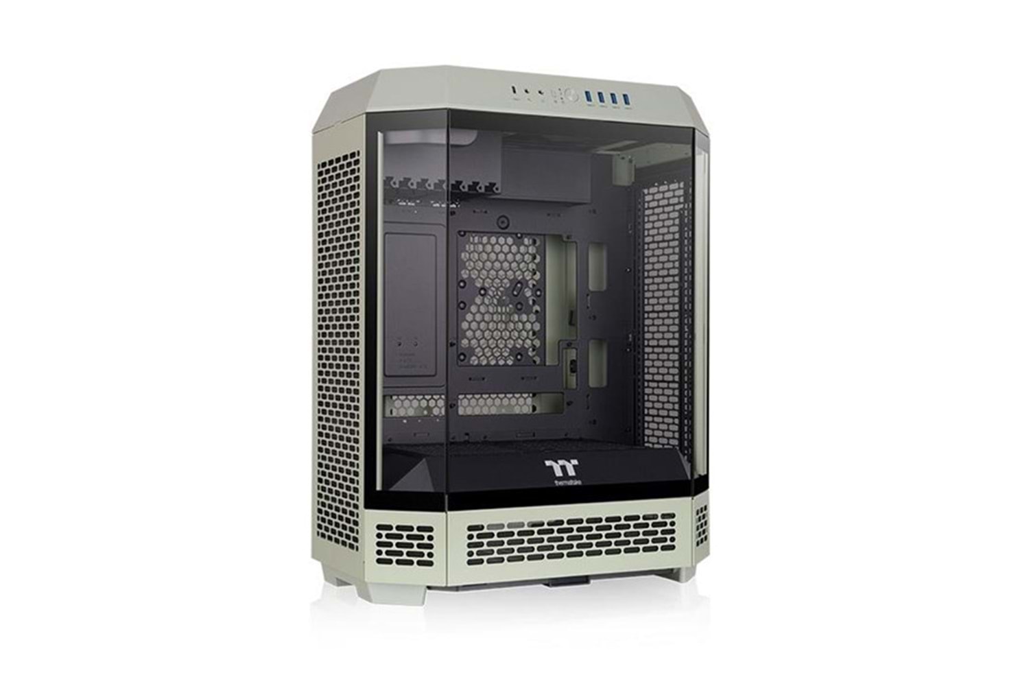 THERMALTAKE THE TOWER 600 TG CA-1Z1-00MEWN-00 GAMING MID-TOWER PC KASASI YEŞİL
