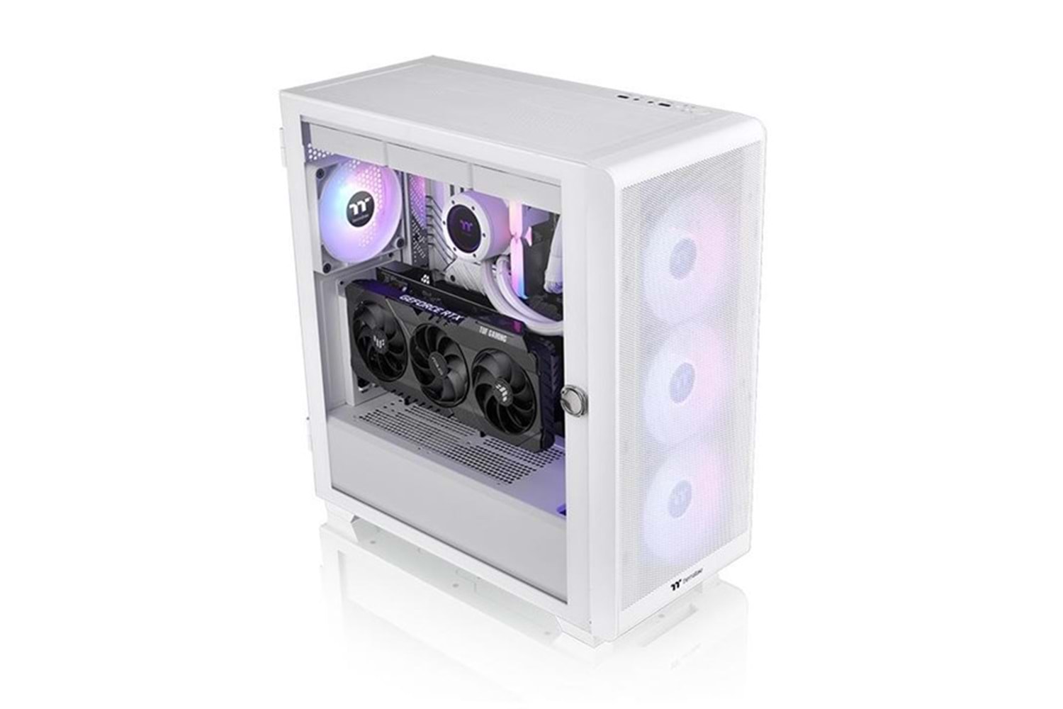 THERMALTAKE 750W 80+ BRONZE S250 TG CA-3Y6-75M6WE-00 4-FANLI GAMING E-ATX PC KASASI BEYAZ