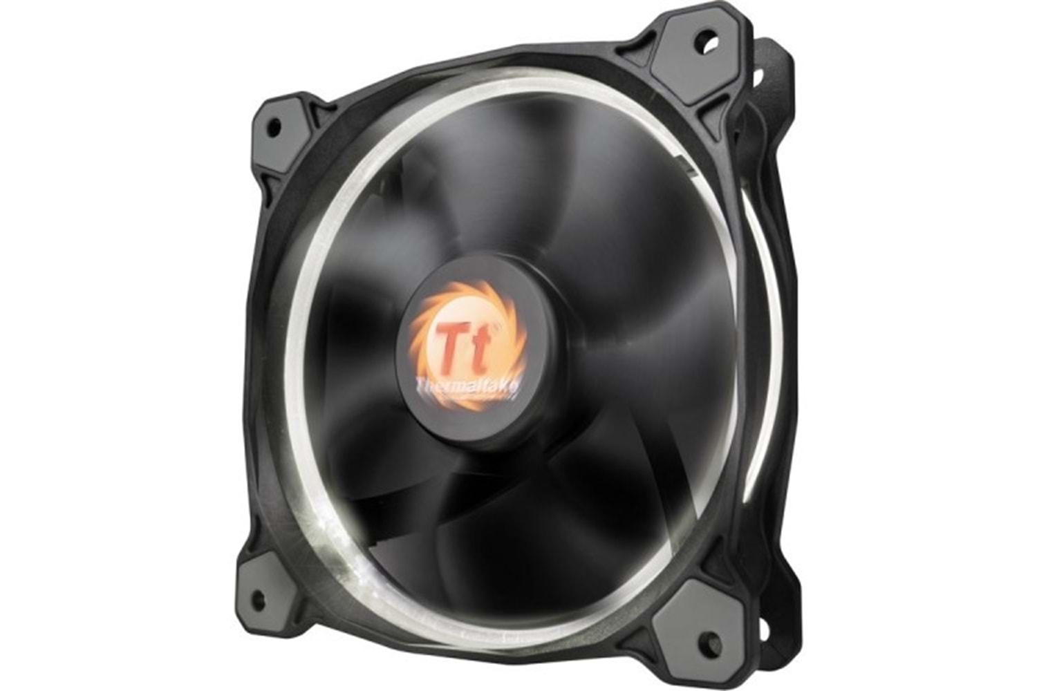 Thermaltake Riing CL-F038-PL12WT-A 120mm Beyaz Halka Ledli Titreşimsiz Kasa ve Radyatör Fanı