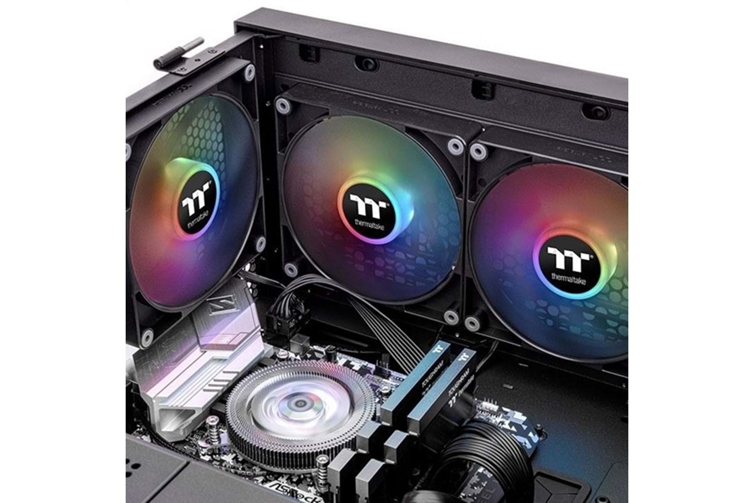 Thermaltake CT120 CL-F149-PL12SW-A ARGB Sync 2x120mm ARGB Kasa Fan Kiti