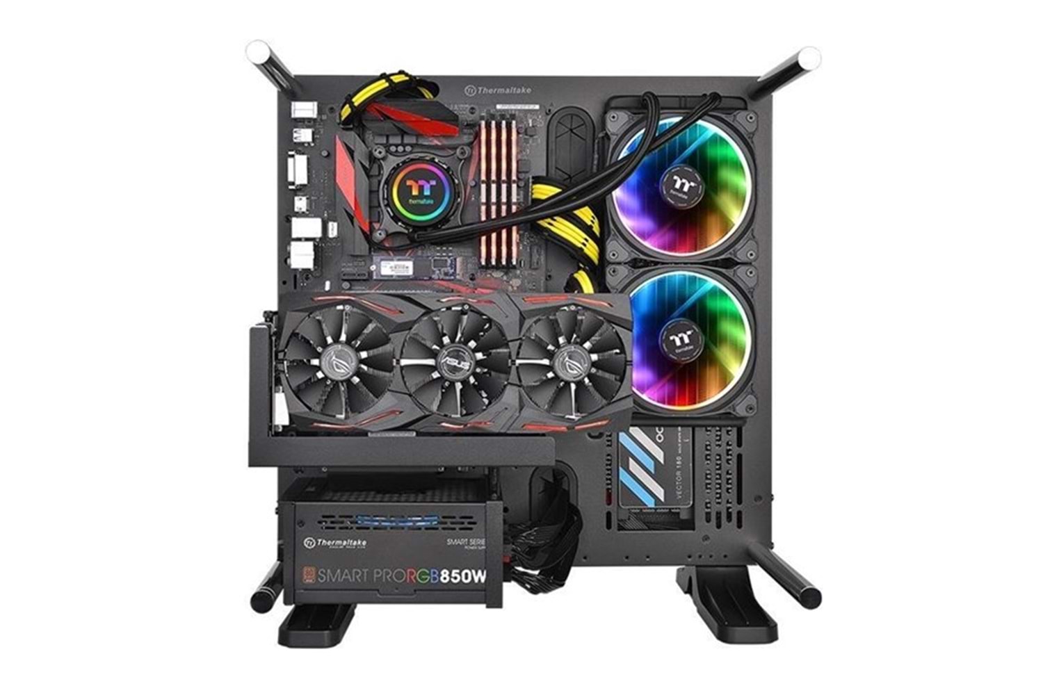 THERMALTAKE 280MM FLOE RIING PLUS CL-W167-PL14SW-A RGB AM4-2066P SIVI SOĞUTMALI İŞLEMCİ FANI