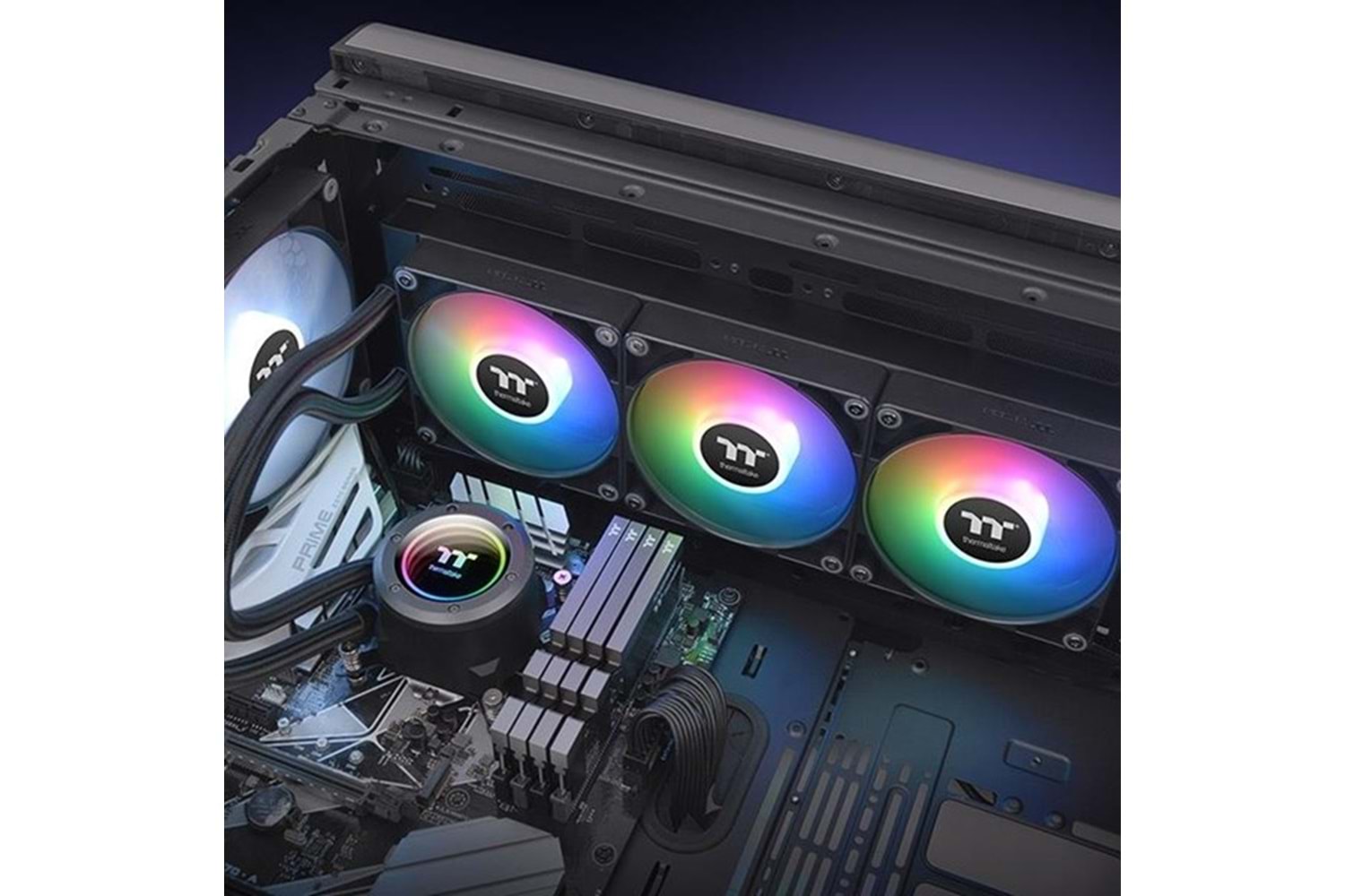 THERMALTAKE 420MM TH420 V2 CL-W376-PL14SW-A ARGB AM5-1700P SIVI SOĞUTMALI İŞLEMCİ FANI