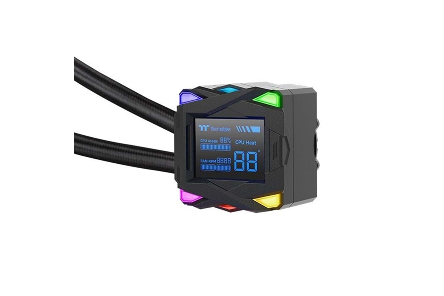 THERMALTAKE 360MM LA360-S LCD CL-W462-PL12SW-A AM5-1851P ARGB LED GÖSTERGELİ SIVI SOĞUTMALI İŞLEMCİ FANI