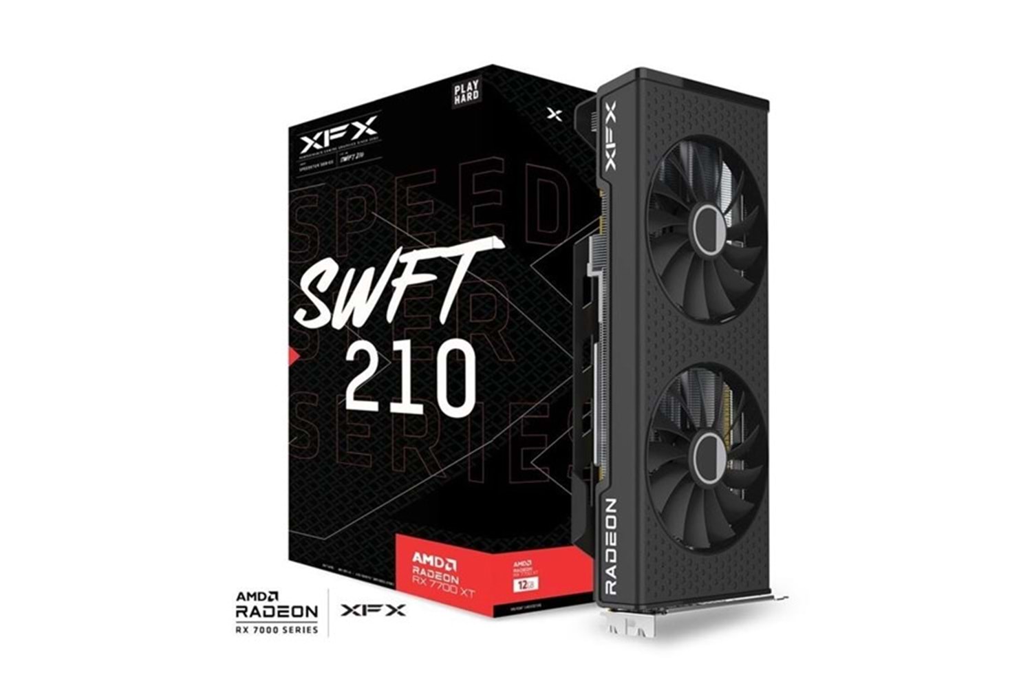 XFX 12GB RX7700XT SPEEDSTER SWFT 210 EX-RX-77TSWFTFP GDDR6 128bit PCIE 4.0
