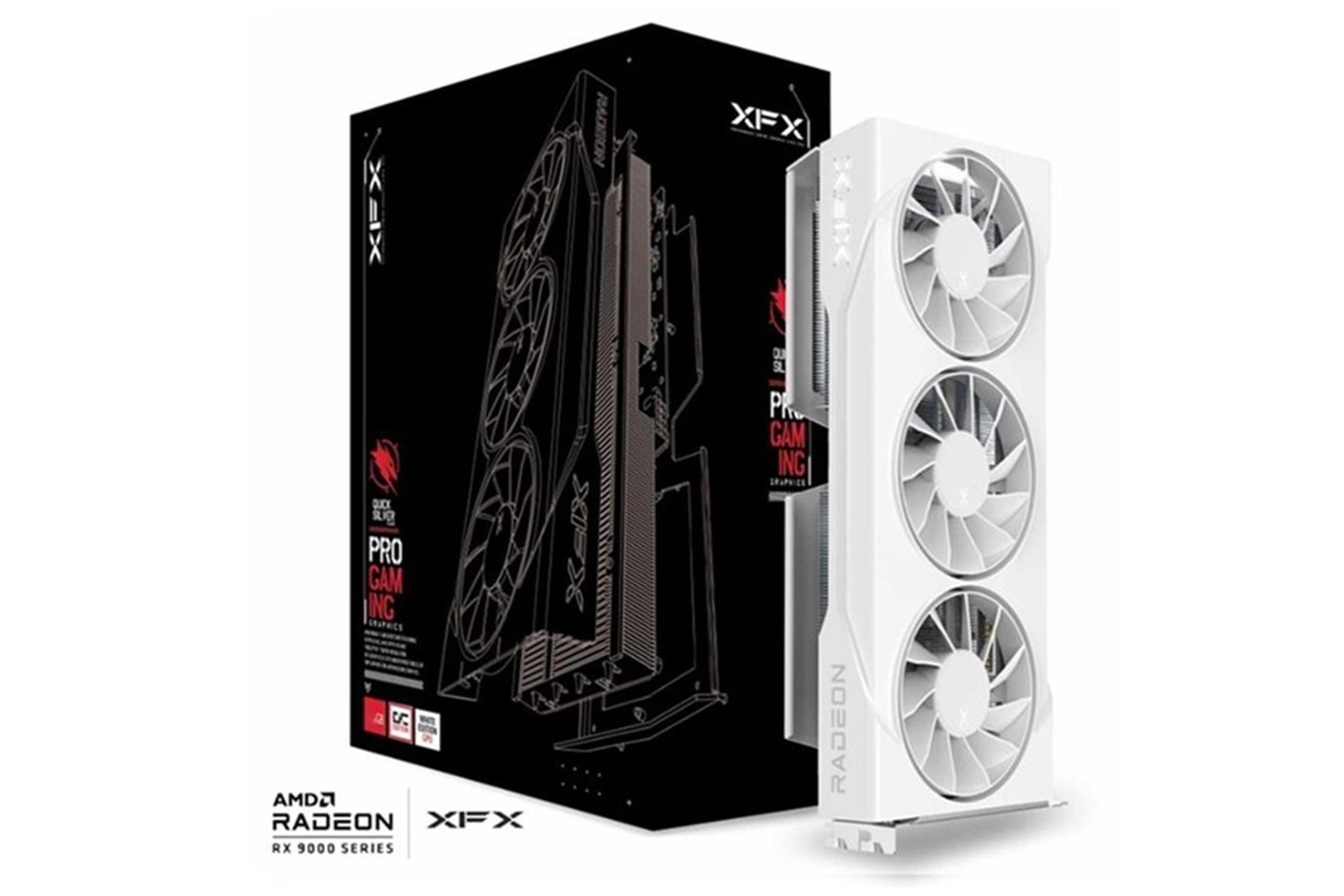 XFX 16GB RX9060XT SWIFT OC WHITE RX-96TS316W7 GDDR6 128Bit PCIE 5.0 BEYAZ